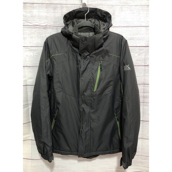 Zeroxposur Gray Men's Small All Weather Insulated Detachable Hood Jacket EUC - Picture 1 of 9